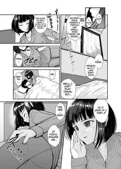 On rainy days, I'm under the covers with my junior...