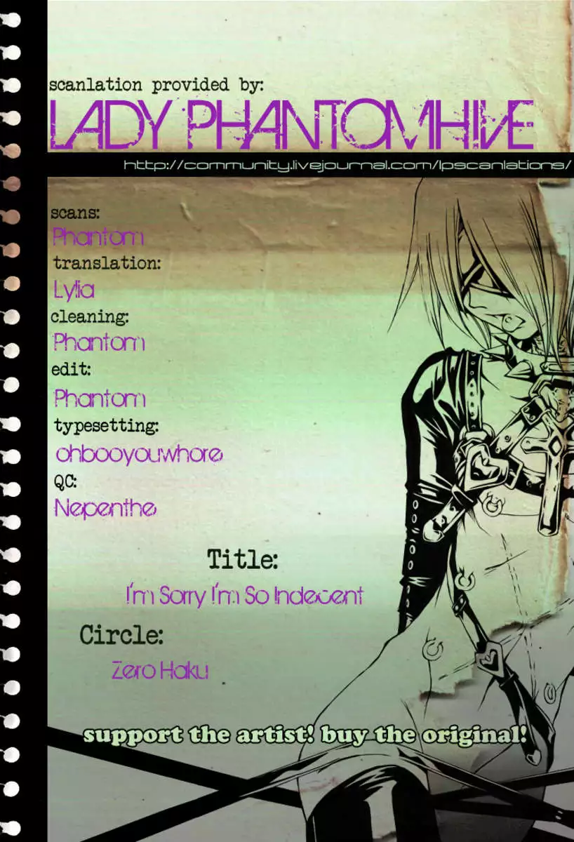 I'm Sorry I'm So Indecent