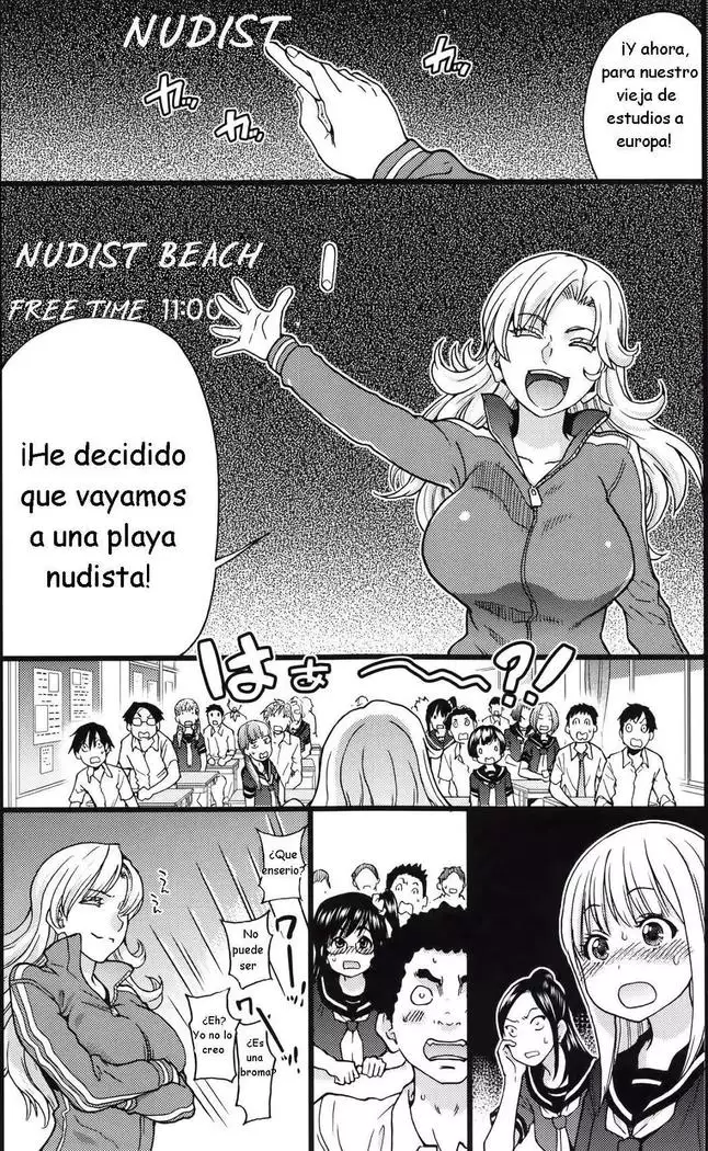 Nudist Beach ni Syuugaku Ryokoude!! - In school trip to the nudist beach!! | ¡Viaje de estudios a la playa nudista!