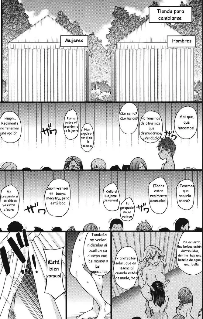 Nudist Beach ni Syuugaku Ryokoude!! - In school trip to the nudist beach!! | ¡Viaje de estudios a la playa nudista!