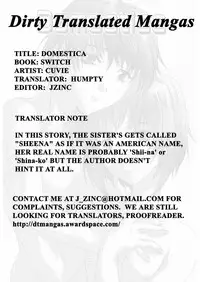 [Cuvie] Domestica [English]