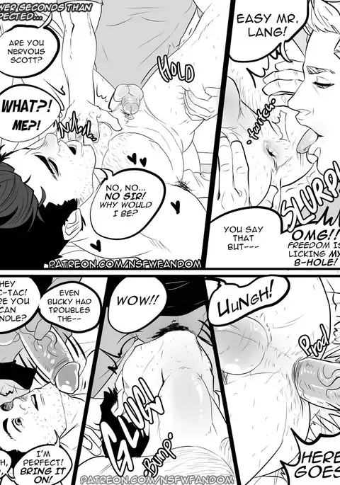 Antman, Cap, and Falcon Threesome