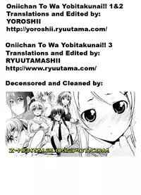 [Saegusa Kohaku] Oniichan To Wa Yobitakunai!! Ch01-03 [English][Decensored]