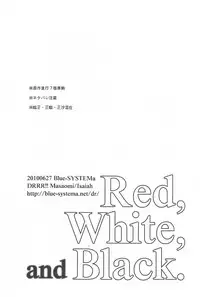 (SC48) [Blue-SYSTEMa (Usa)] Red, White, and Black (Durarara!!) [English]