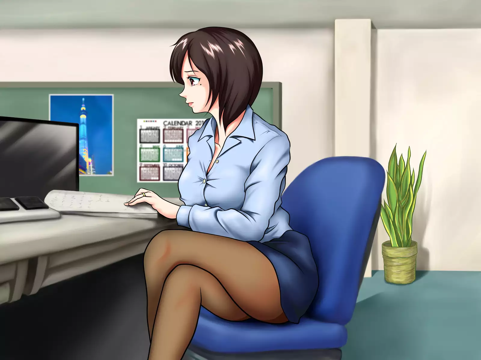 Sabishi Nizuma wa Seiyoku no Tsuyoi Otoko ga o Suki?