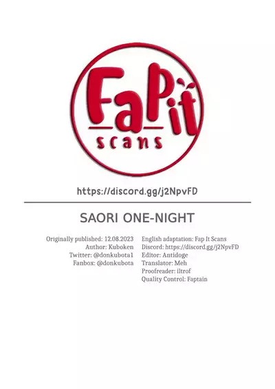 SAORI ONE-NIGHT