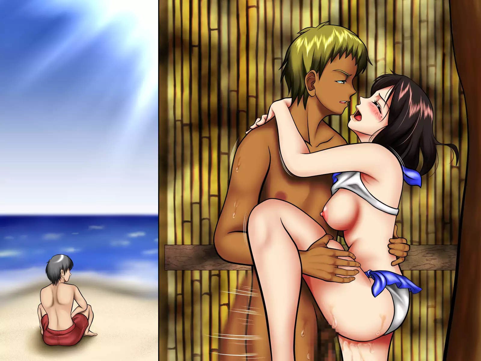 Sabishi Nizuma wa Seiyoku no Tsuyoi Otoko ga o Suki?