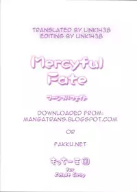 (C67) [Motchie Oukoku (Motchie)] Mercyful Fate (Fate/stay night) [English]