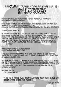 (C76) [Hapoi-dokoro (Okazaki Takeshi)] Smile (Toradora!) [English] [redCoMet]