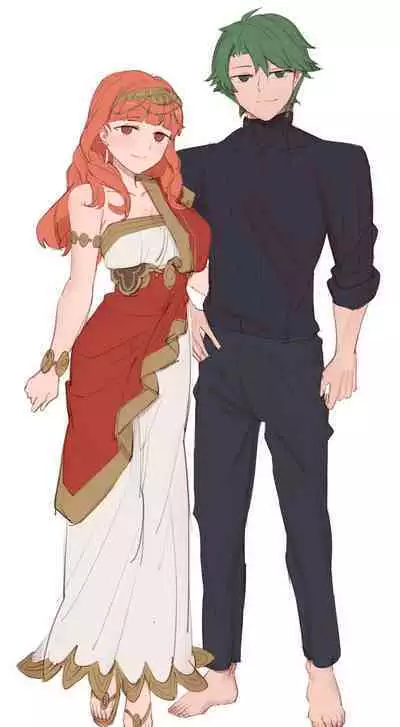 [Ebinku] Alm and Celica Pixiv Images [Fire Emblem]