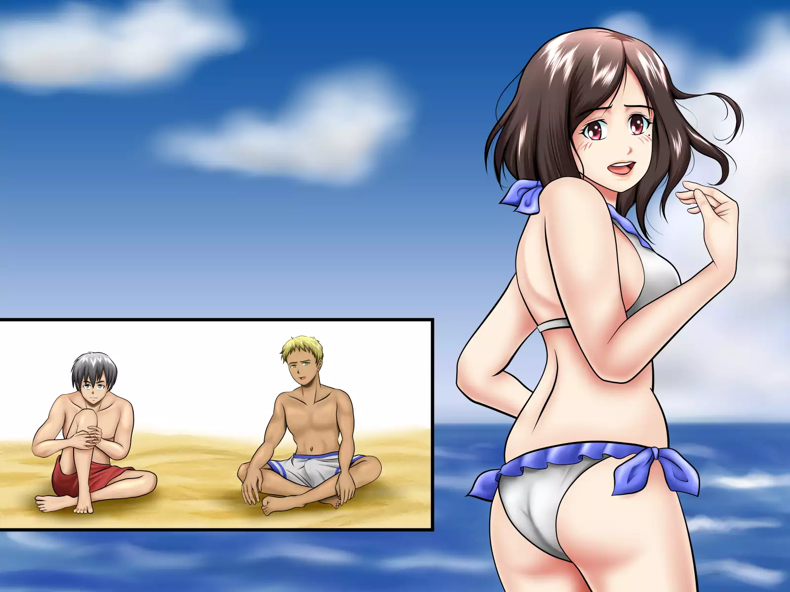 Sabishi Nizuma wa Seiyoku no Tsuyoi Otoko ga o Suki?