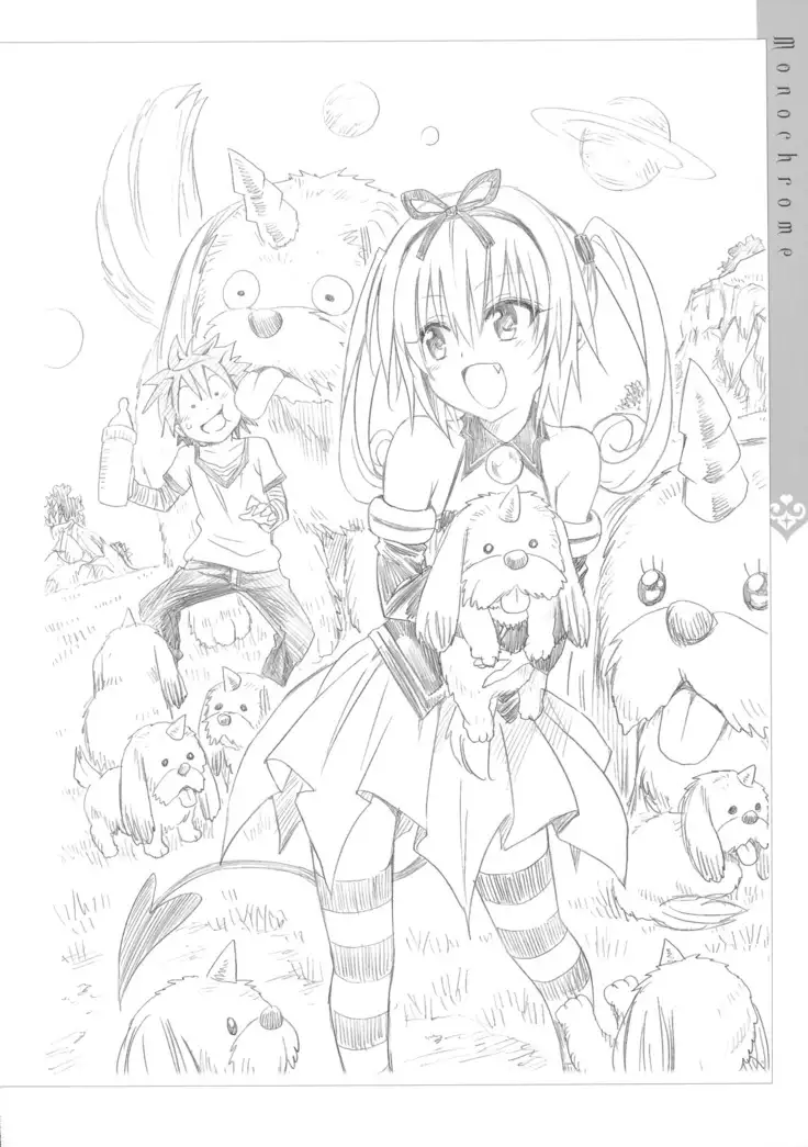 To Love-Ru -Trouble- Darkness Artbook Harem Gold