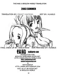 (C64) [NEKOMATAYA (Nekomata Naomi)] SAKURA-AN (Naruto) [English] [D-W]