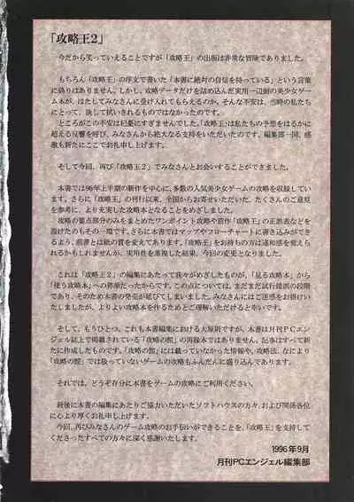 PC Bishoujo Software Strategy Book: Strategy King 2