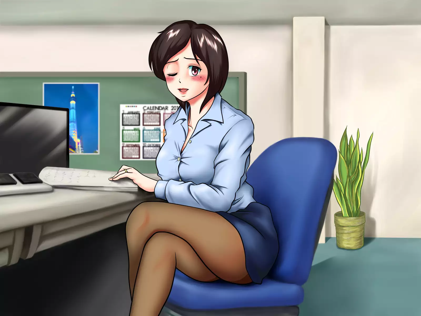 Sabishi Nizuma wa Seiyoku no Tsuyoi Otoko ga o Suki?