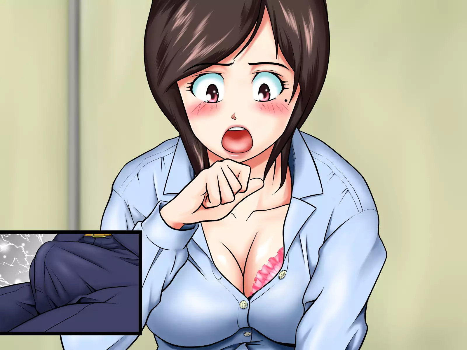 Sabishi Nizuma wa Seiyoku no Tsuyoi Otoko ga o Suki?