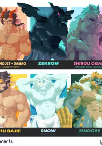 Six Fanarts Challenge NSFW Pack