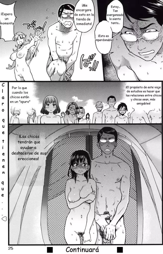 Nudist Beach ni Syuugaku Ryokoude!! - In school trip to the nudist beach!! | ¡Viaje de estudios a la playa nudista!