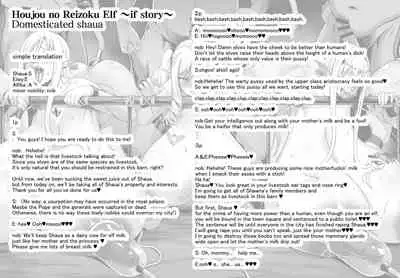 [Aodouhou (Neromashin)] Houjou no Reizoku Elf ~IF Story~ Fallen Livestock Shaua