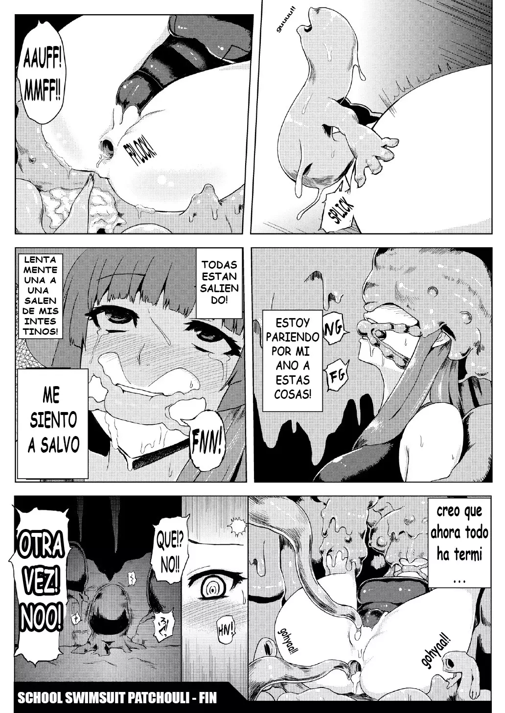 ] Sukumizu Patchouli Shokushu Jigoku | Patchouli en Ropa de Baño y El Infierno de Tentaculos