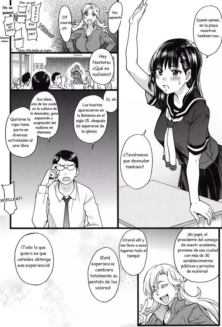 Nudist Beach ni Syuugaku Ryokoude!! - In school trip to the nudist beach!! | ¡Viaje de estudios a la playa nudista!