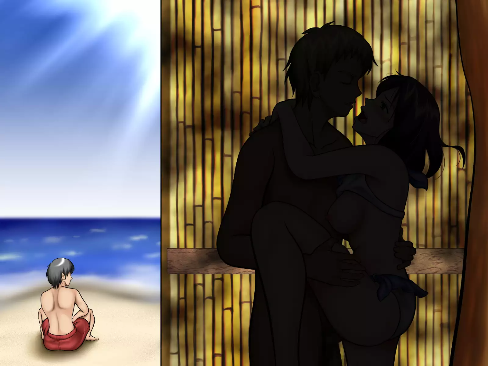 Sabishi Nizuma wa Seiyoku no Tsuyoi Otoko ga o Suki?