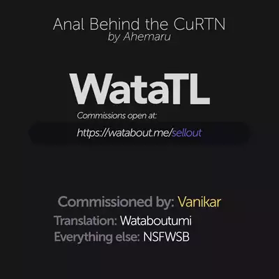 Curtain goshi no Ketsuana NTR | Anal Behind the CuRTN